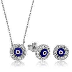 Silver Evil Eye Women's Set - Anatolia Brands