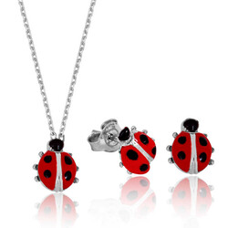 Silver Ladybug Women's Set - Anatolia Brands