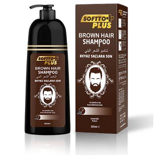 SOFTTO PLUS BROWN HAIR SHAMPOO 350 ML - 1